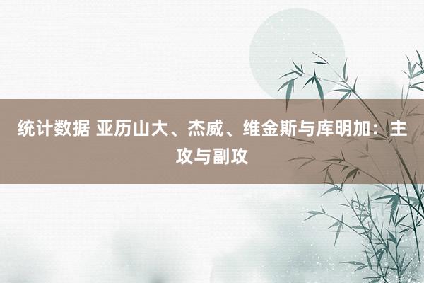 统计数据 亚历山大、杰威、维金斯与库明加：主攻与副攻