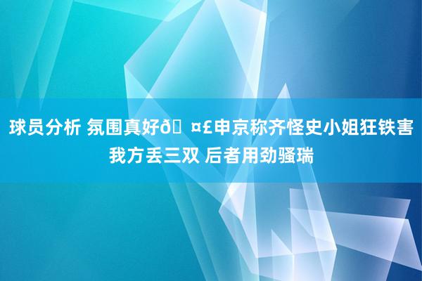 球员分析 氛围真好🤣申京称齐怪史小姐狂铁害我方丢三双 后者用劲骚瑞