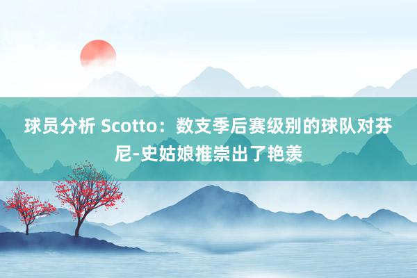 球员分析 Scotto：数支季后赛级别的球队对芬尼-史姑娘推崇出了艳羡