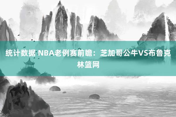 统计数据 NBA老例赛前瞻：芝加哥公牛VS布鲁克林篮网