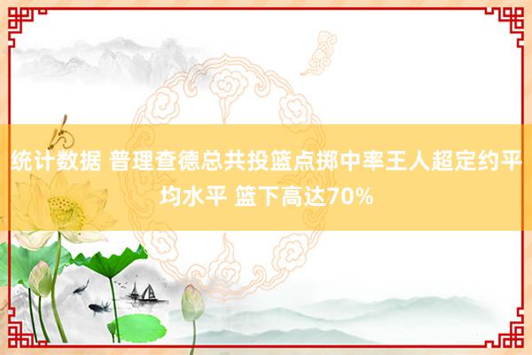 统计数据 普理查德总共投篮点掷中率王人超定约平均水平 篮下高达70%