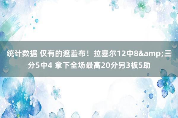 统计数据 仅有的遮羞布！拉塞尔12中8&三分5中4 拿下全场最高20分另3板5助